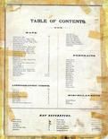 Table of Contents, Caldwell County 1876